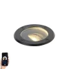 Smarter Outdoor Bodenstrahler schwarz verstellbar inkl. Wifi GU10 - Delux