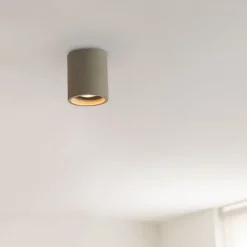 Smarter runder Deckenspot Beton inkl. Wifi GU10 - Deep