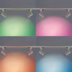 Smartes 1-phasiges Schienensystem mit 10 Strahlern weiß inkl. WLAN GU10 - Iconic Jeana