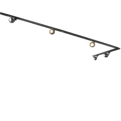 Smartes 1-phasiges Schienensystem inkl. 5 WLAN GU10 schwarz - Iconic Gissi