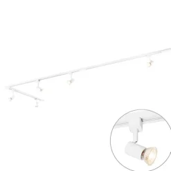 Smartes Schienensystem weiß 1-phasig 5-leuchtend inkl. Wifi GU10 - Iconic Jeany