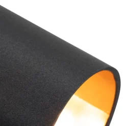 Spot schwarz mit goldener Innenseite 3-Licht - Lofty