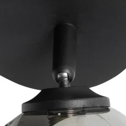 Spot schwarz mit Rauchglas 2-Licht verstellbar - Athen