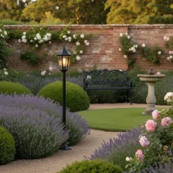 Stehende Außenlaterne schwarz 120 cm IP44 - New Orleans