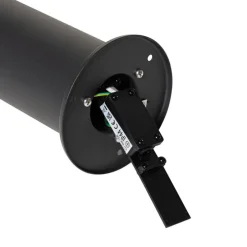 Stehende Außenleuchte schwarz mit Rauchschirm 30 cm IP44 - Odense