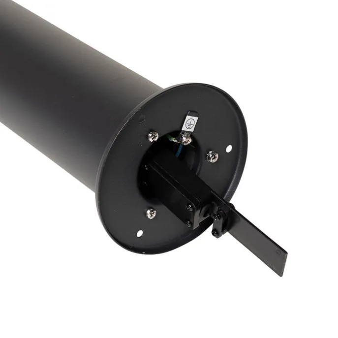 Stehende Außenleuchte schwarz mit Rauchschirm 70 cm - Odense