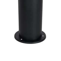 Stehende Außenleuchte schwarz mit Opalschirm 70 cm - Odense