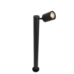 Stehende Außenleuchte schwarz 80 cm AR70 verstellbar IP44 - Solo