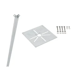 Stehende Außenleuchte schwarz 80 cm mit Erdspieß und Kabeltülle - Charlois