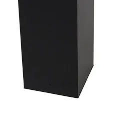 Stehende Außenleuchte schwarz 80 cm mit Erdspieß und Kabeltülle - Charlois