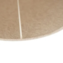 Stofflampenschirm beige rund abgeschrägt 55/19/26