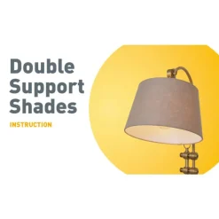 Stofflampenschirm Blattdesign mit weißer Innenseite 45/15/21,5 - Heritage