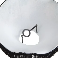 Stofflampenschirm Blumendesign mit weißer Innenseite 45/15/21,5 - Heritage