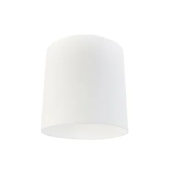 Stofflampenschirm Weiß Zylinder 40/40/40