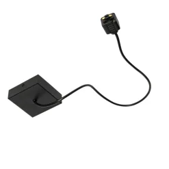 Stromzufuhr mit quadratischer Montageplatte für 1-phasige Schiene schwarz - Iconic