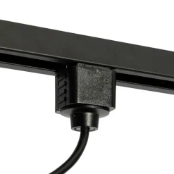 Stromzufuhr mit quadratischer Montageplatte für 1-phasige Schiene schwarz - Iconic