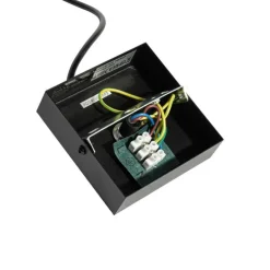 Stromzufuhr mit quadratischer Montageplatte für 1-phasige Schiene schwarz - Iconic