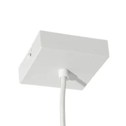 Stromzufuhr mit quadratischer Montageplatte für 1-phasige Schiene weiß - Iconic