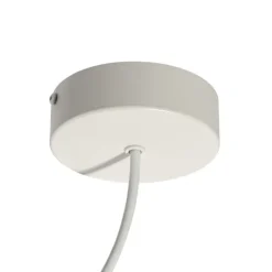 Stromzufuhr mit runder Montageplatte für 1-phasige Schiene weiß - Iconic