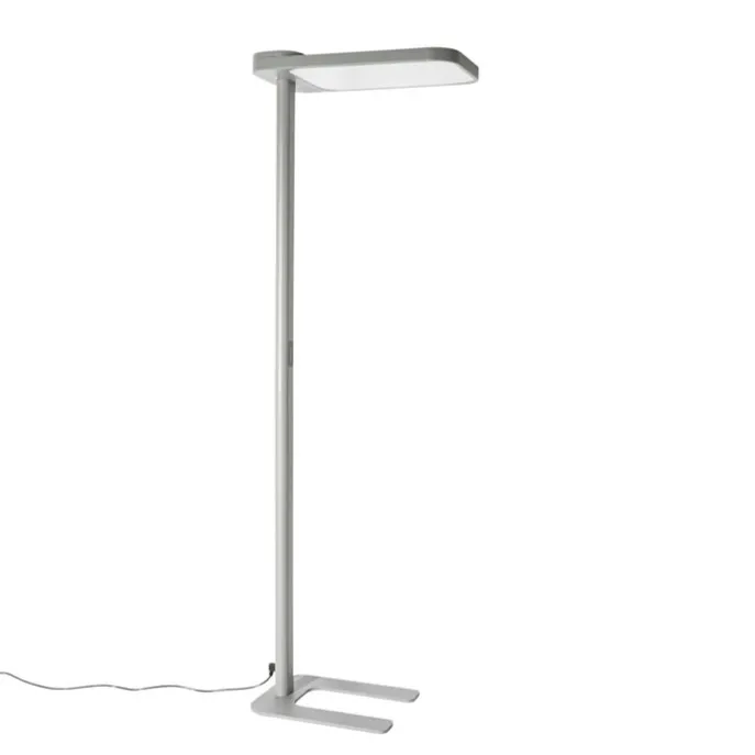 Tageslicht-Stehleuchte Grau Quadratisch inkl. LED und Dimmer - Guzo