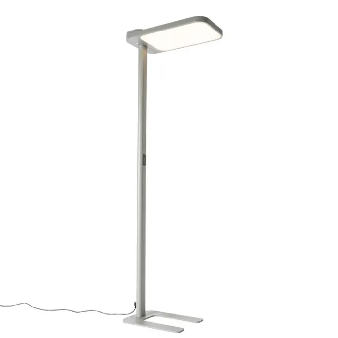 Tageslicht-Stehleuchte Grau Quadratisch inkl. LED und Dimmer - Guzo