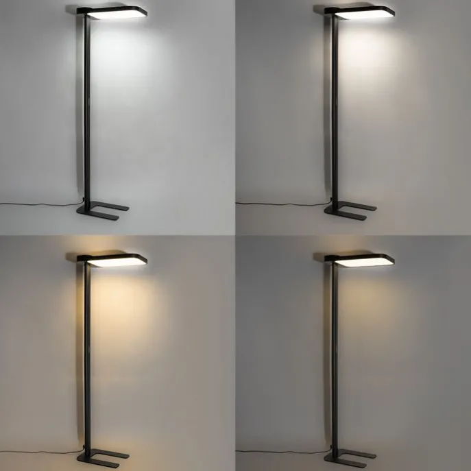 Tageslicht-Stehleuchte Schwarz Quadratisch inkl. LED und Dimmer - Guzo