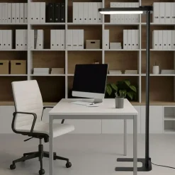 Tageslicht-Stehleuchte Schwarz Quadratisch inkl. LED und Dimmer - Guzo