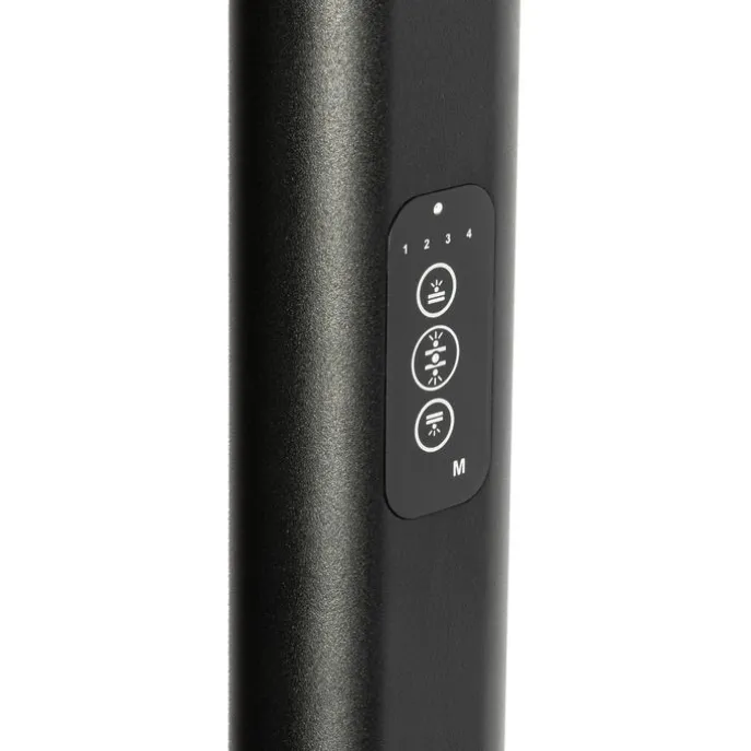 Tageslicht-Stehleuchte Schwarz Quadratisch inkl. LED und Dimmer - Guzo