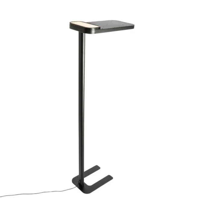 Tageslicht-Stehleuchte Schwarz Quadratisch inkl. LED und Dimmer - Guzo