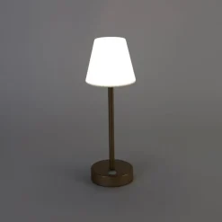 Tischleuchte aus Messing inkl. LED wiederaufladbar mit Touchdimmer - Renata