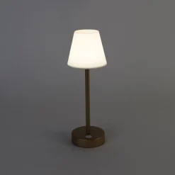 Tischleuchte aus Messing inkl. LED wiederaufladbar mit Touchdimmer - Renata