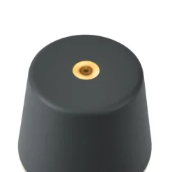 Tischleuchte Dunkelgrau inkl. LED IP65 Wiederaufladbar mit Ladestation - Bass