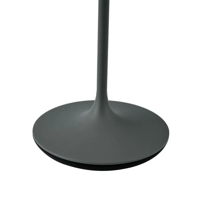 Tischleuchte Dunkelgrau inkl. LED IP65 Wiederaufladbar mit Ladestation - Bass