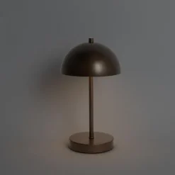 Tischleuchte für den Außenbereich Pilzform Dunkelbronze Wiederaufladbar - Keira