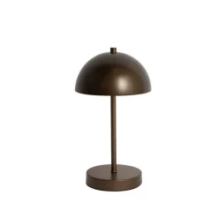 Tischleuchte für den Außenbereich Pilzform Dunkelbronze Wiederaufladbar - Keira