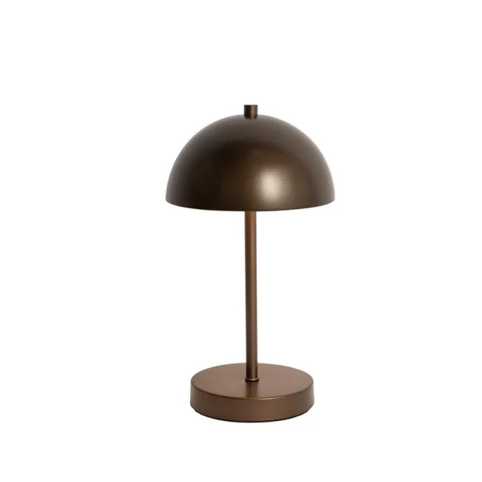 Tischleuchte für den Außenbereich Pilzform Dunkelbronze Wiederaufladbar - Keira