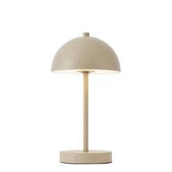 Tischleuchte für den Außenbereich beige inkl. LED 3-Stufen-Dimmbar IP44 Wiederaufladbar - Keira