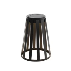 Tischleuchte für den Außenbereich schwarz inkl. LED 3-stufig dimmbar Solar- und Akku-betrieb - Penny