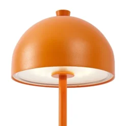 Tischleuchte Orange inkl. LED IP54 Wiederaufladbar mit Ladestation - Squirrel