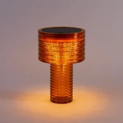 Tischleuchte Orange Kunststoff inkl. LED Solar Wiederaufladbar IP44 - Ambar