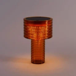 Tischleuchte Orange Kunststoff inkl. LED Solar Wiederaufladbar IP44 - Ambar