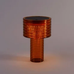 Tischleuchte Orange Kunststoff inkl. LED Solar Wiederaufladbar IP44 - Ambar