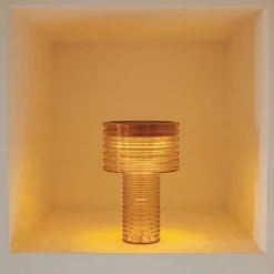 Tischleuchte Orange Kunststoff inkl. LED Solar Wiederaufladbar IP44 - Ambar