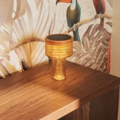 Tischleuchte Orange Kunststoff inkl. LED Solar Wiederaufladbar IP44 - Ambar