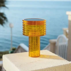 Tischleuchte Orange Kunststoff inkl. LED Solar Wiederaufladbar IP44 - Ambar