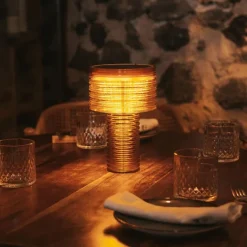 Tischleuchte Orange Kunststoff inkl. LED Solar Wiederaufladbar IP44 - Ambar