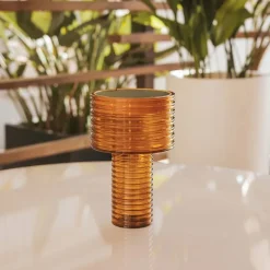 Tischleuchte Orange Kunststoff inkl. LED Solar Wiederaufladbar IP44 - Ambar