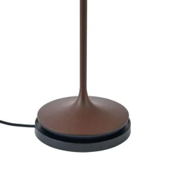 Tischleuchte Rostbraun inkl. LED IP65 Wiederaufladbar mit Ladestation - Bass