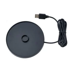 Tischleuchte Rostbraun inkl. LED IP65 Wiederaufladbar mit Ladestation - Bass