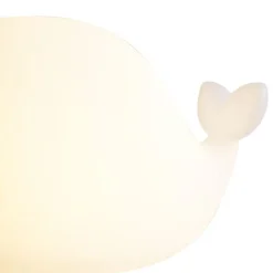 Tischleuchte Weiß 50cm inkl. LED Dimmbar IP54 Wiederaufladbar - Baby Whale